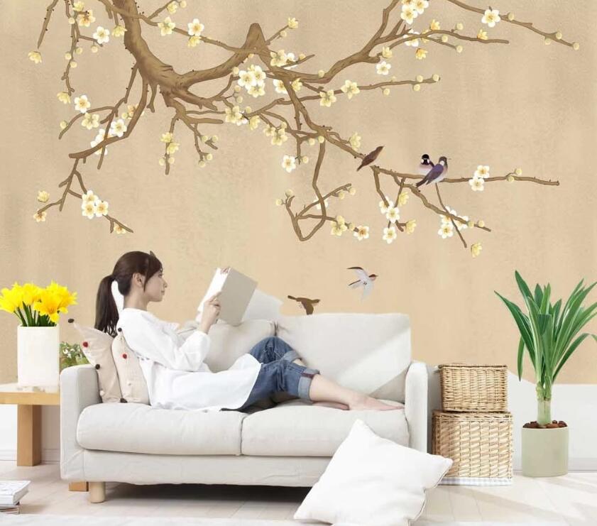 3D Elegant Flowers 1141 Wall Murals