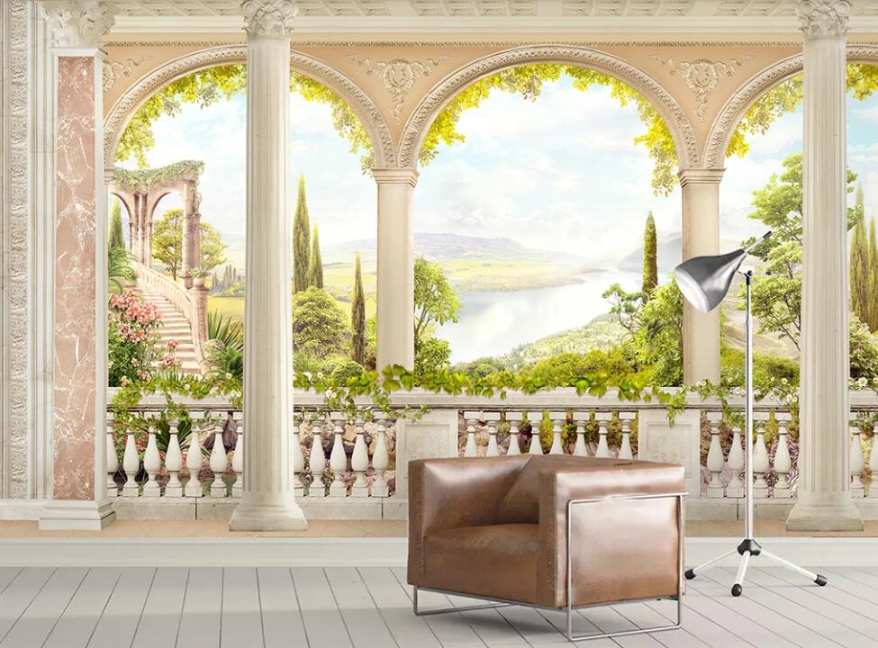 3D Beautiful Bright Green 1196 Wall Murals