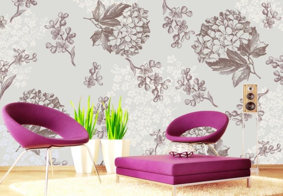 3D Painting Flowers 1081 Wall Murals