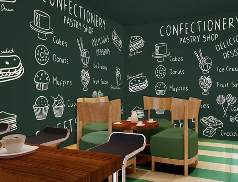 3D Chalk Painting Food 1112 Wall Murals