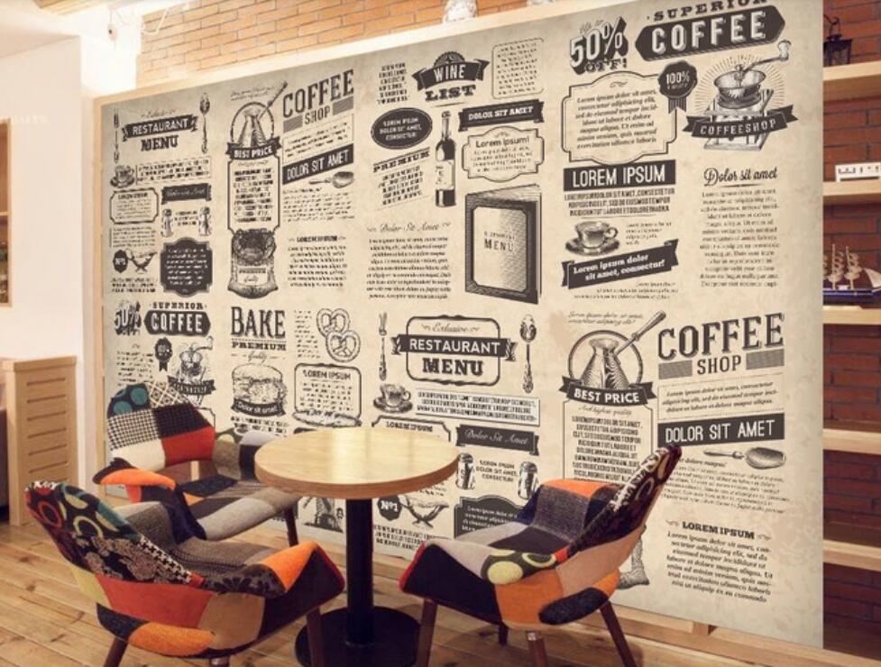 3D Retro Newspaper Introduction 1117 Wall Murals
