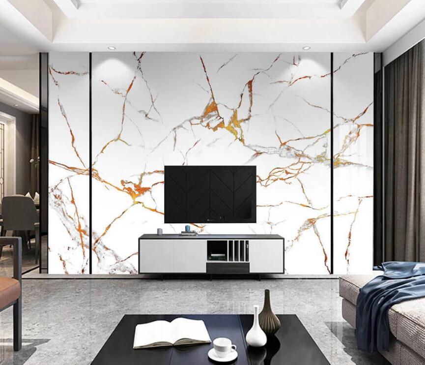 3D Golden Mesh Lines 1391 Wall Murals