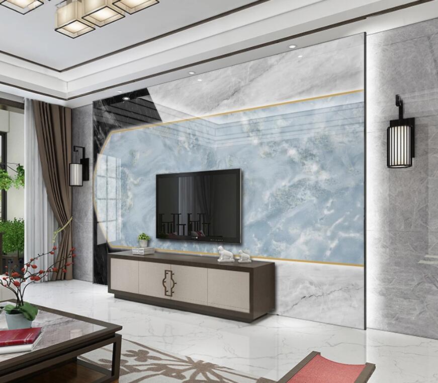 3D Calm Blue Texture 1365 Wall Murals