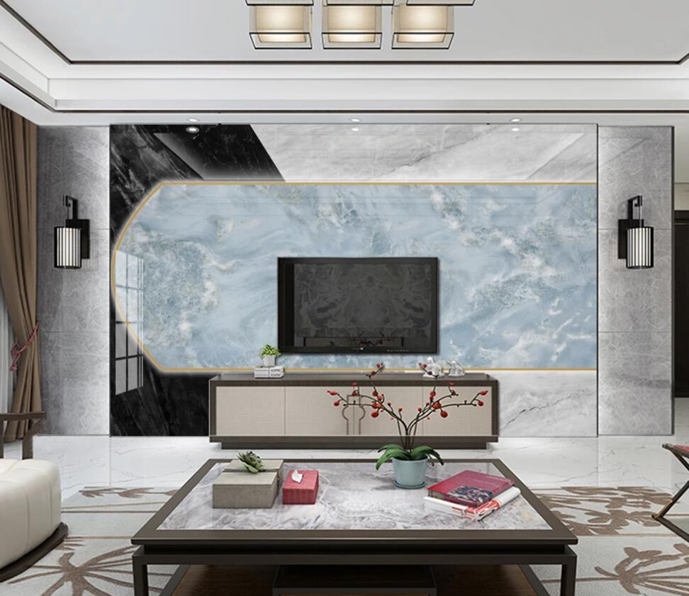 3D Calm Blue Texture 1365 Wall Murals