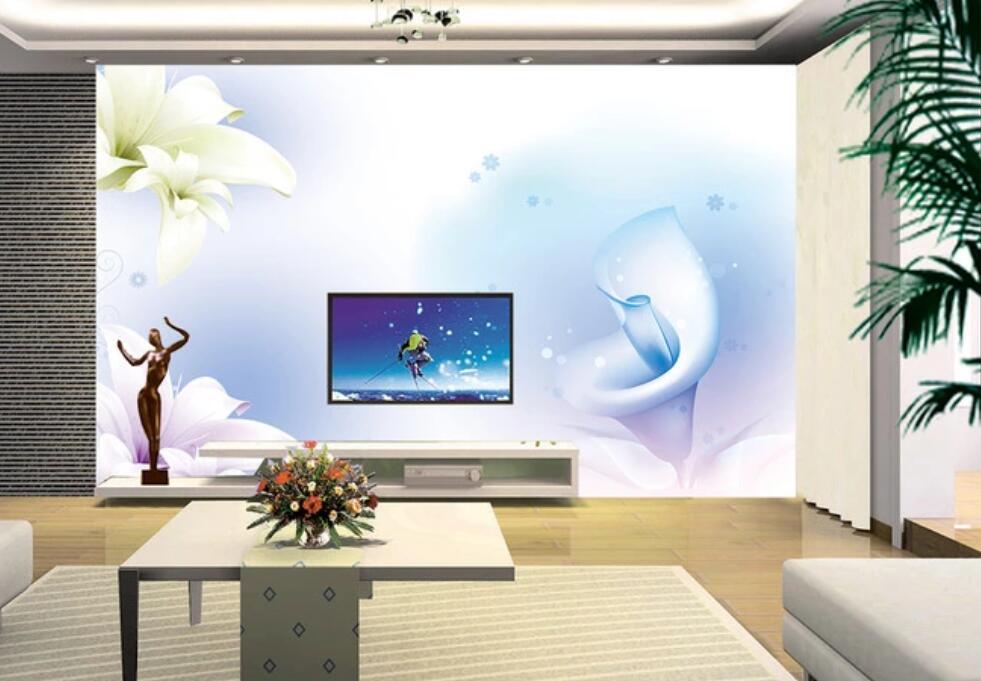 3D Three Elegant Flowers 1782 Wall Murals