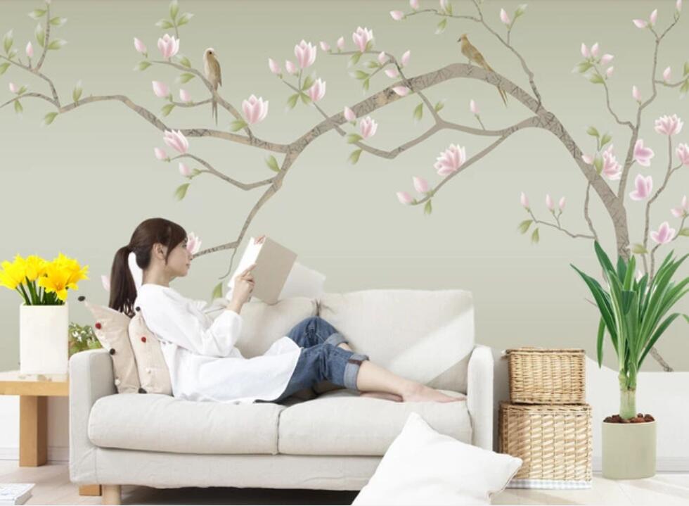 3D Spreading Elegant Flowers 1807 Wall Murals