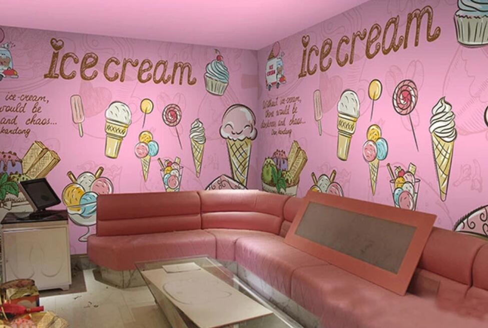 3D Sweet Ice Cream 1803 Wall Murals