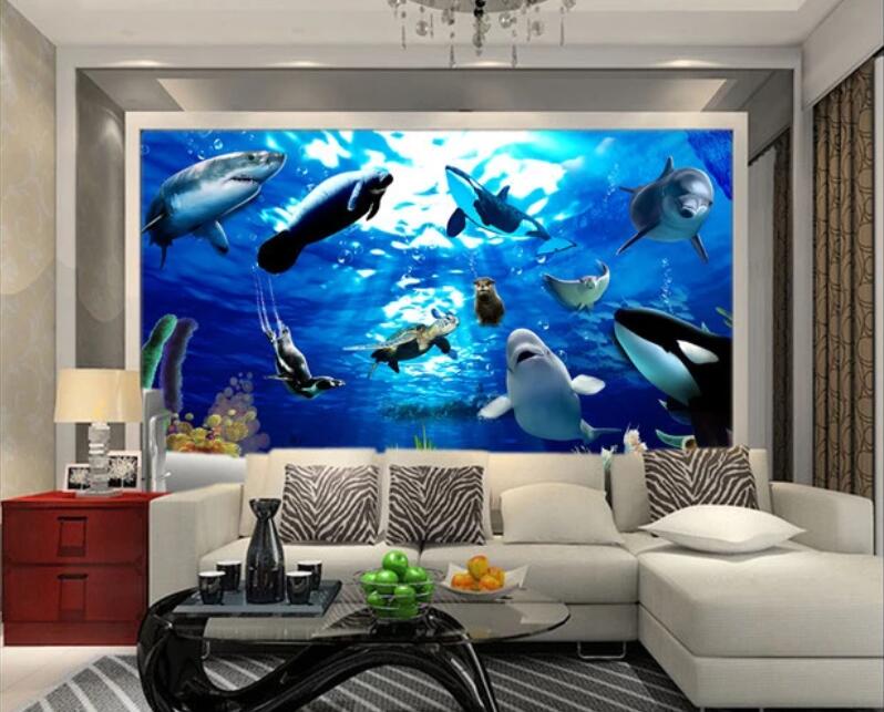 3D Big Ocean Fish 1759 Wall Murals