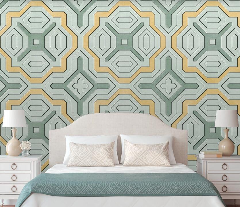 3D Color Direction Pattern 1991 Wall Murals