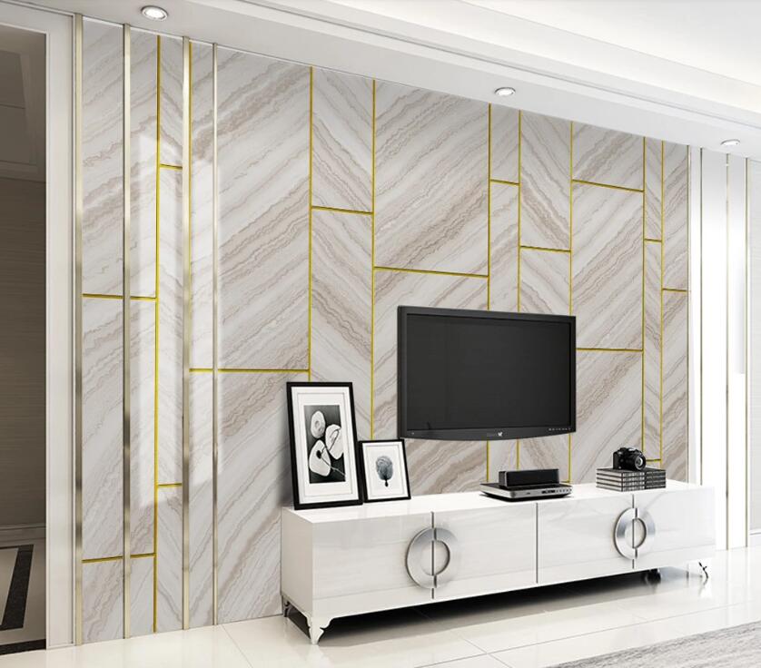 3D Gold Wire Cut Texture 1952 Wall Murals