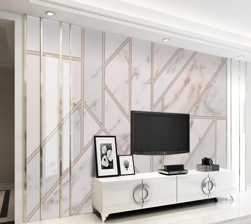 3D Pink Smooth Texture Stitching 1951 Wall Murals