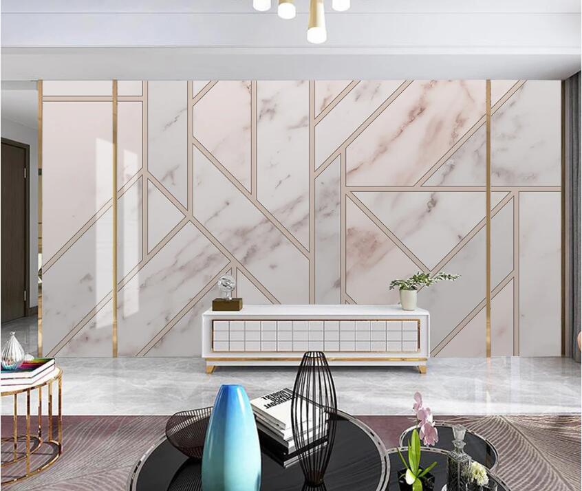 3D Pink Smooth Texture Stitching 1951 Wall Murals