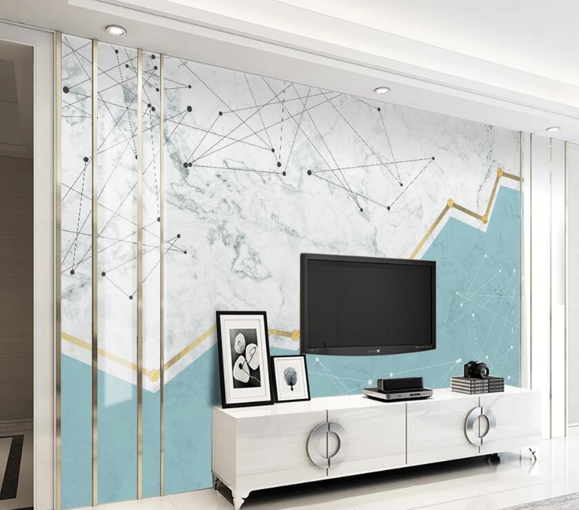 3D Blue And White Handover 1911 Wall Murals