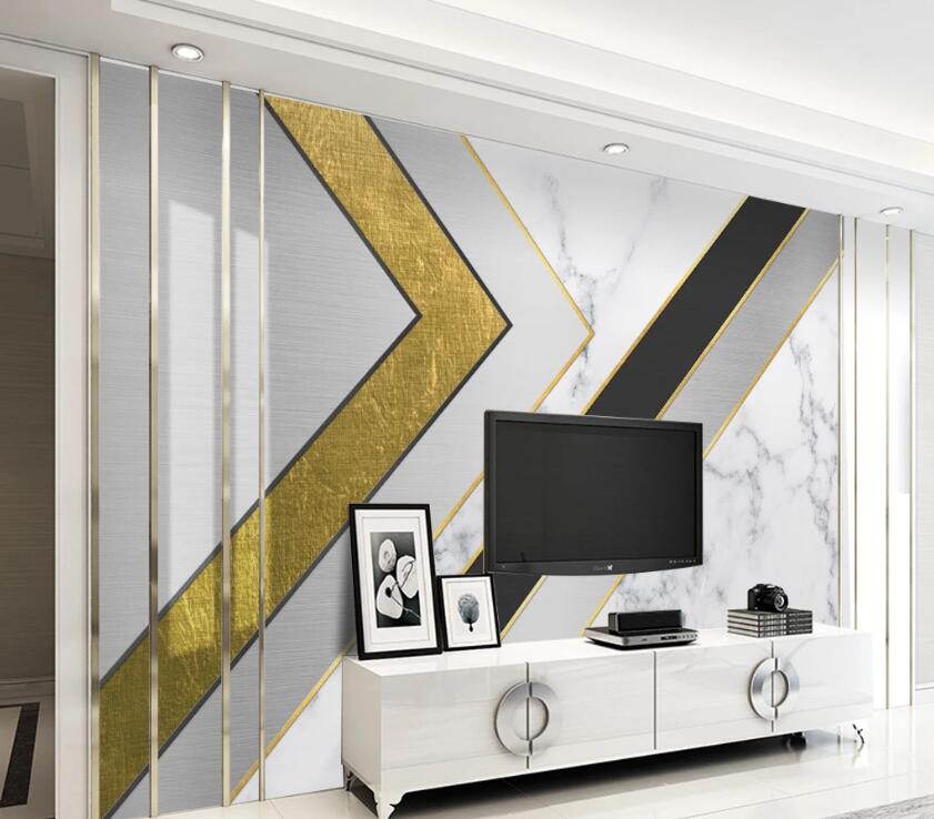 3D Three-color Line Stitching 1898 Wall Murals