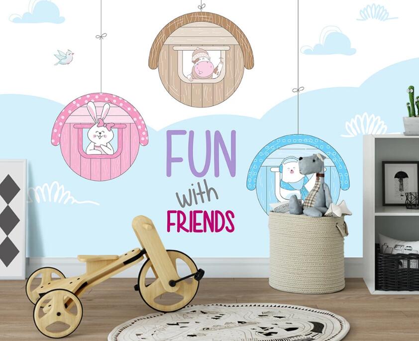 3D Fun With Friends 2313 Wall Murals