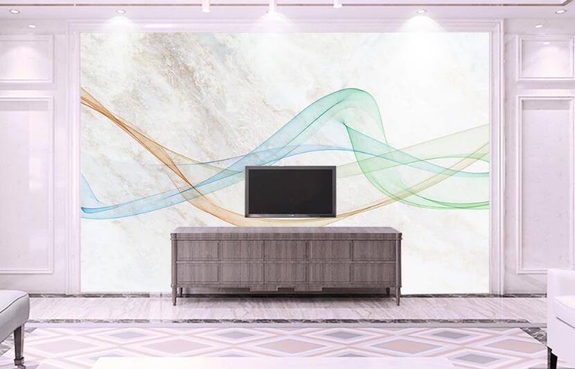 3D Interlacing Of Colored Ribbons 2129 Wall Murals