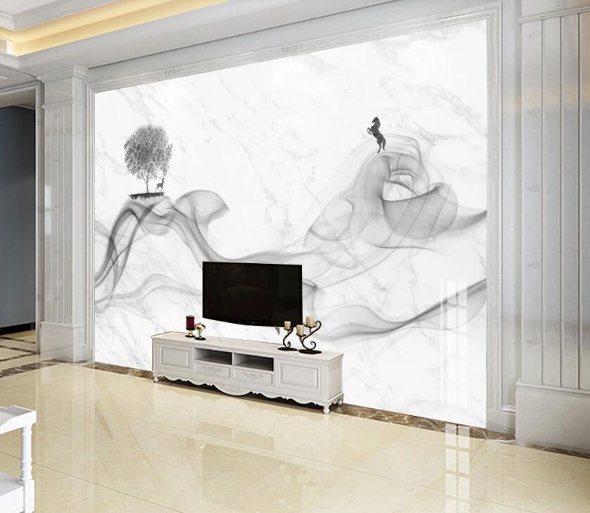 3D Light Ink Smudged Ribbon 2080 Wall Murals