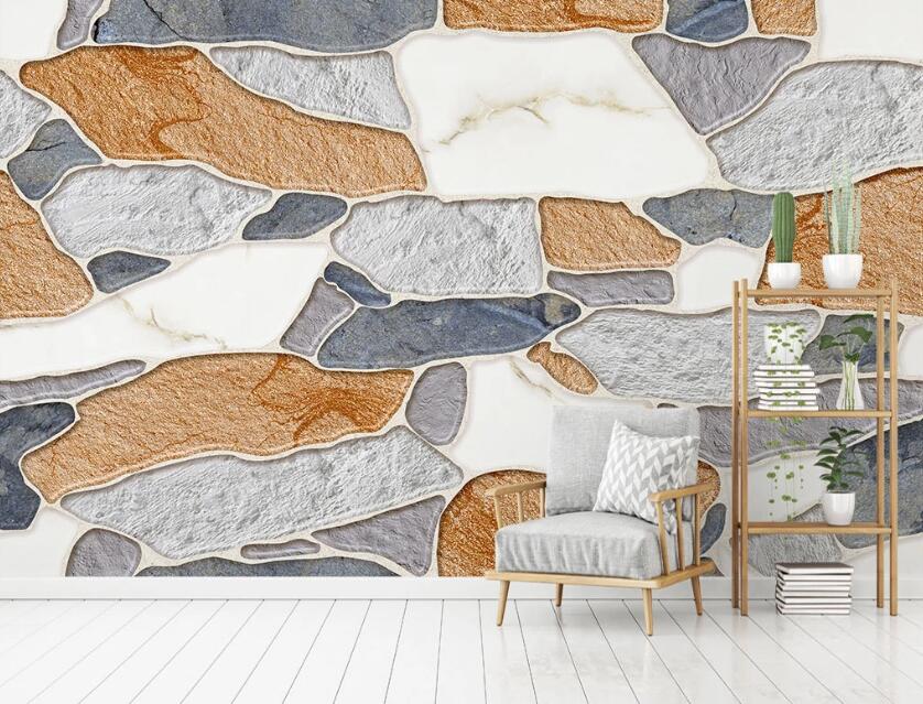 3D Rich And Charming Stones 2042 Wall Murals