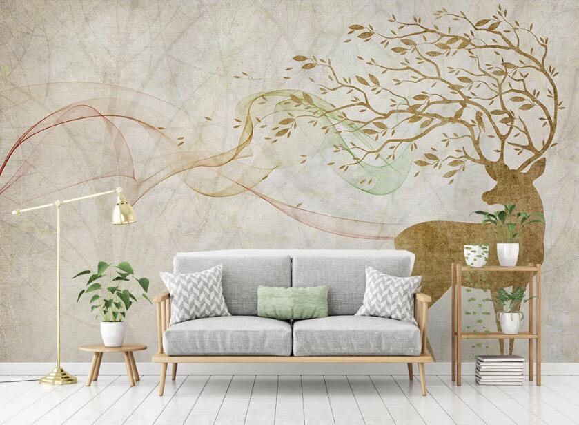 3D Classical Branches Spread 2037 Wall Murals