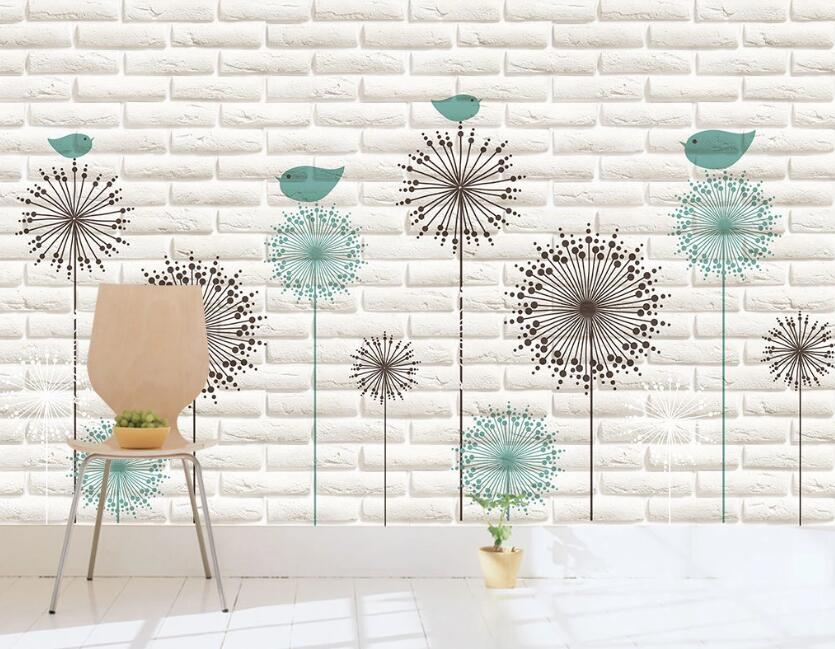 3D Dandelion In Spring 2033 Wall Murals