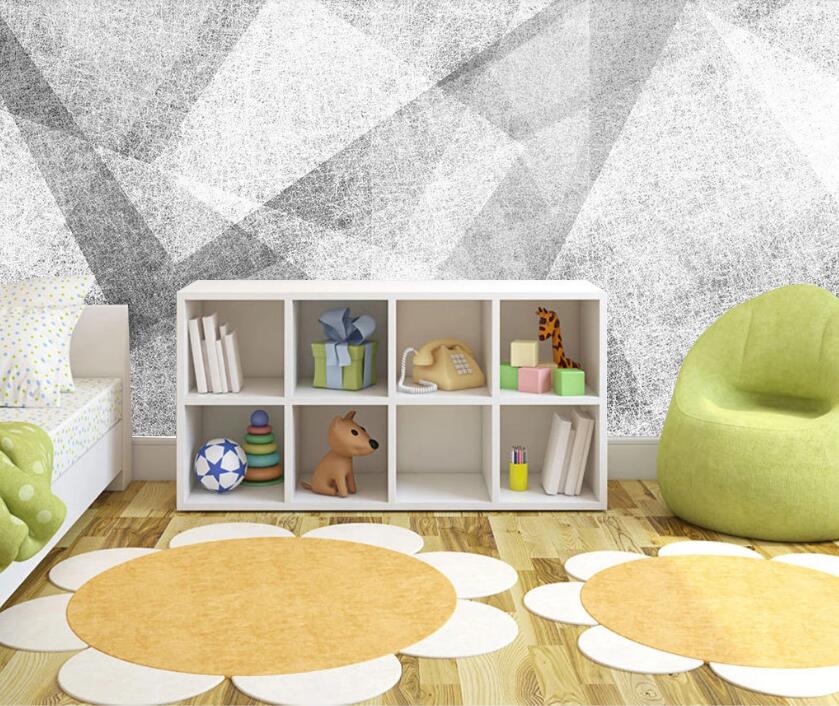 3D Interlaced Gray Texture 2025 Wall Murals