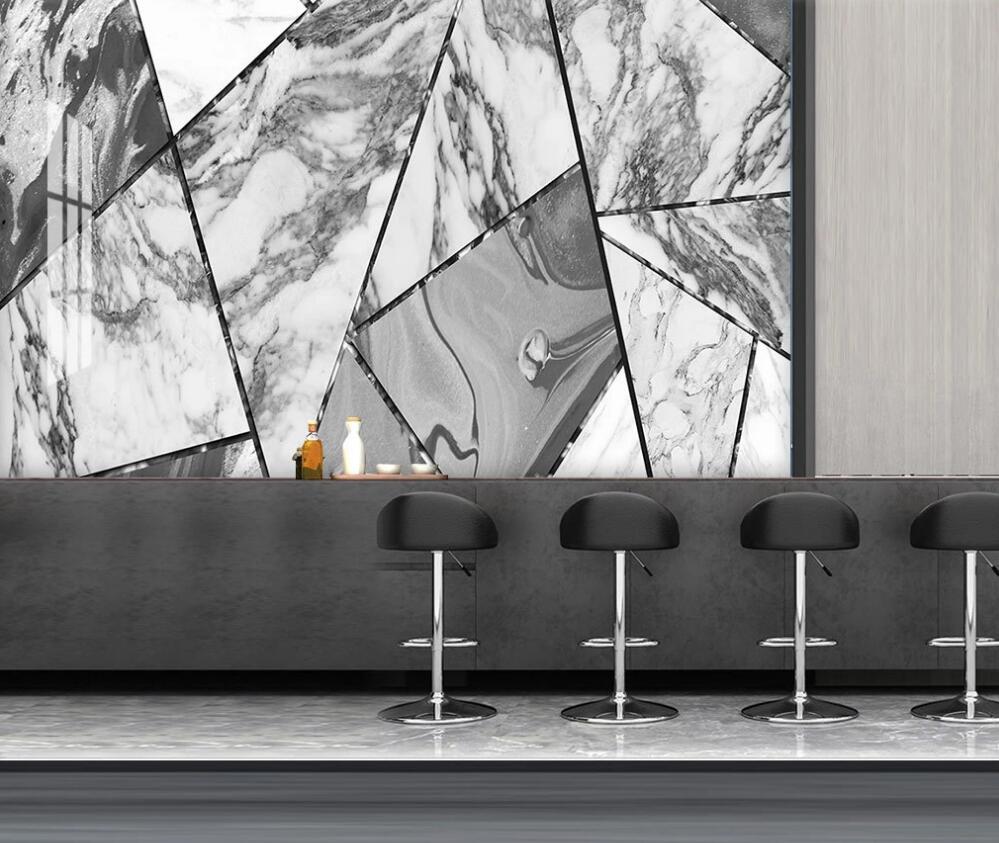 3D Broken Three-color Pattern 1282 Wall Murals