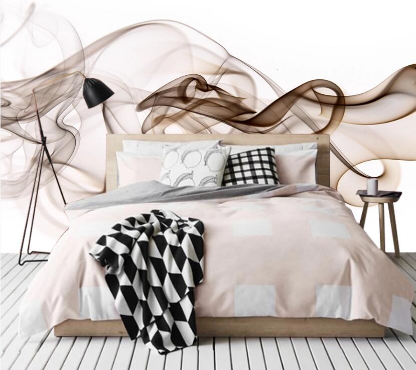 3D Brown Flowing Ribbon 2361 Wall Murals