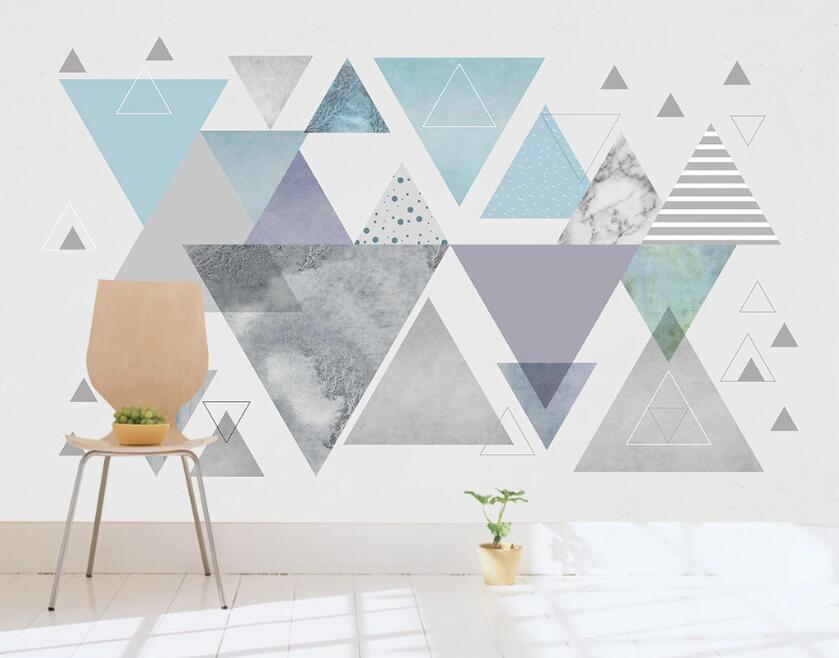 3D Comfortable Triangle Arrangement 2353 Wall Murals