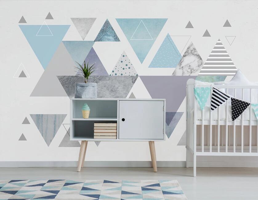3D Comfortable Triangle Arrangement 2353 Wall Murals