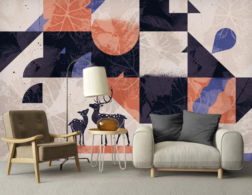 3D Geometric Art Interlaced 2588 Wall Murals