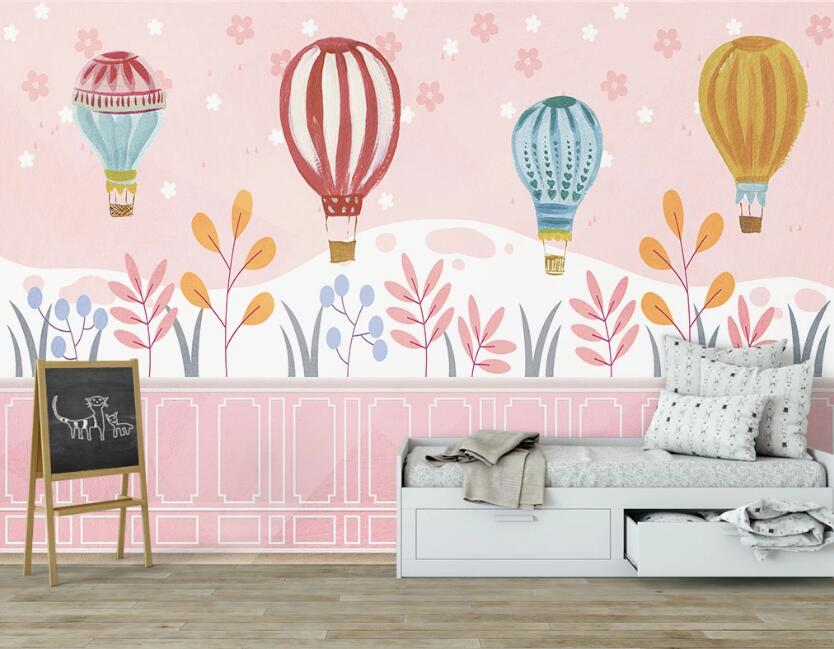 3D Cute And Funny Hot Air Balloon 2570 Wall Murals