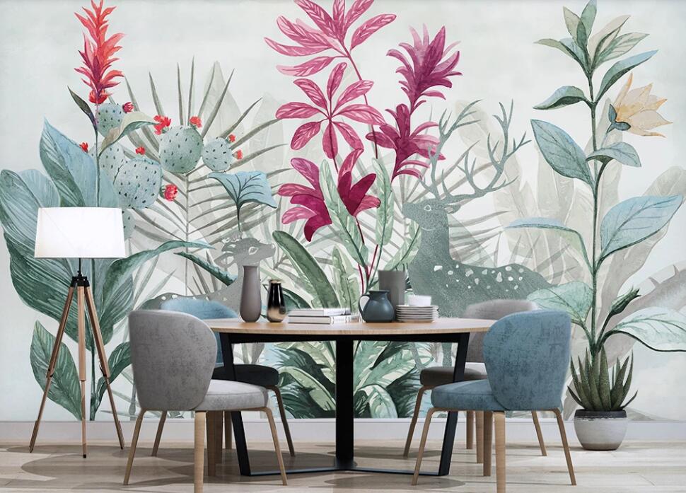 3D Purple Showy Flower 2541 Wall Murals