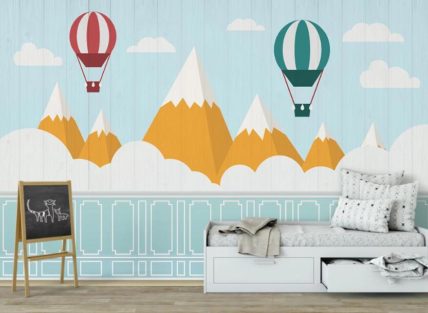 3D Pure White Mountain 2537 Wall Murals