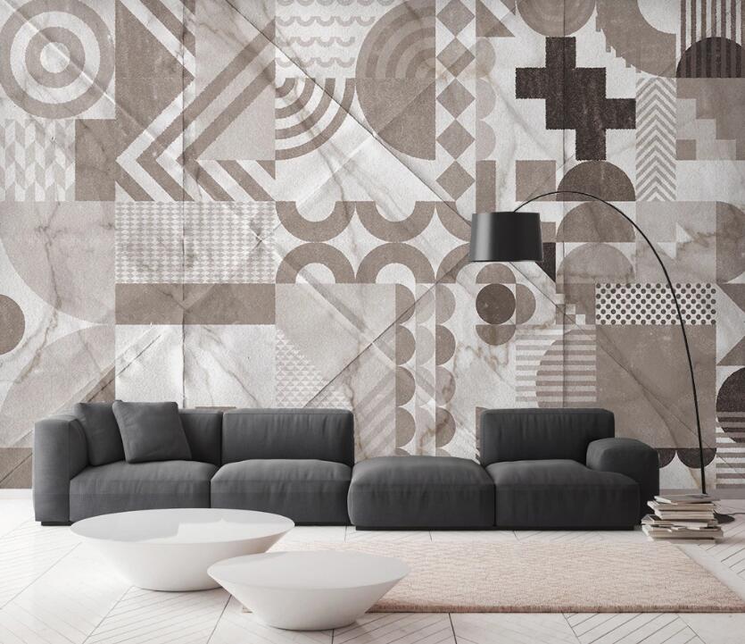 3D Light Brown Pattern Distribution 2480 Wall Murals