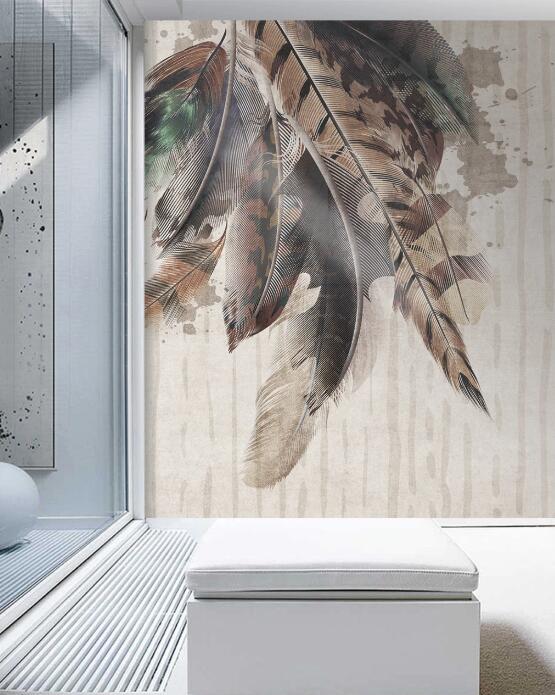3D Rich Feather Decoration 2610 Wall Murals