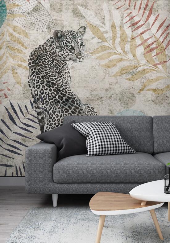 3D Melancholy Leopard 2609 Wall Murals