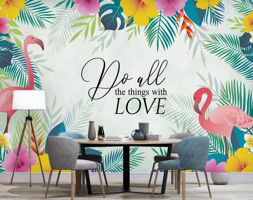 3D Love In The Spring 2424 Wall Murals