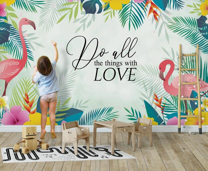 3D Love In The Spring 2424 Wall Murals