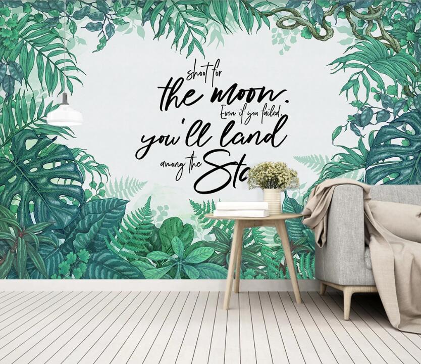 3D Galaxy In The Green 2386 Wall Murals