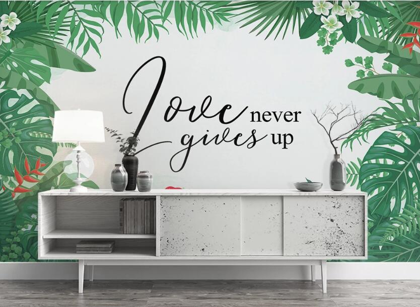 3D Eternal Love In The Green 2385 Wall Murals