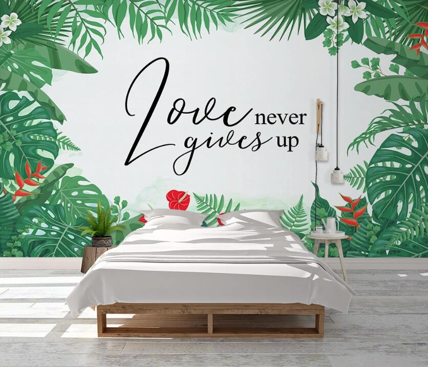 3D Eternal Love In The Green 2385 Wall Murals