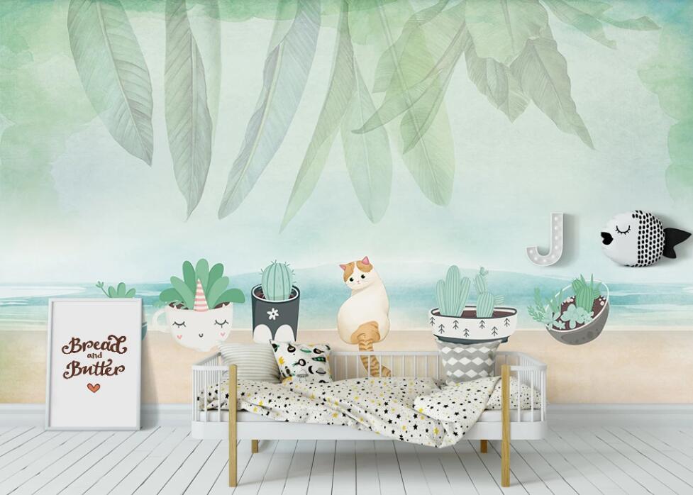 3D Fauna Cactus 1135 Wall Murals