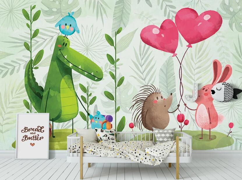 3D Warm Animals 1083 Wall Murals
