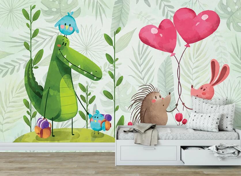 3D Warm Animals 1083 Wall Murals