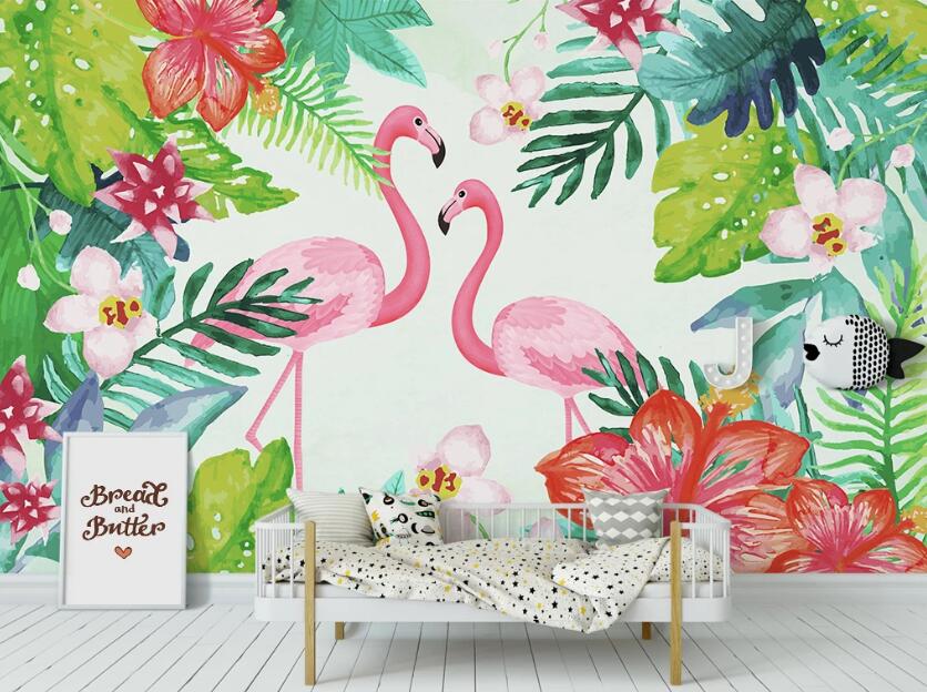 3D Dreamland Flamingos 1082 Wall Murals