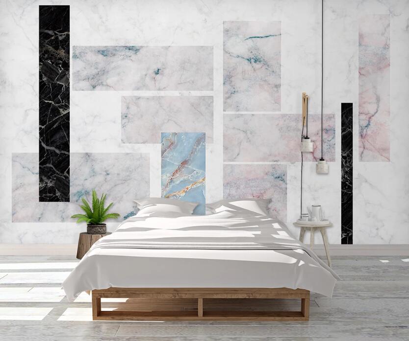 3D Strip Marble Splicing 1053 Wall Murals