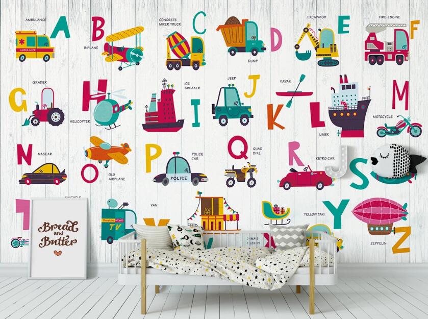 3D Mini Vehicle 1038 Wall Murals