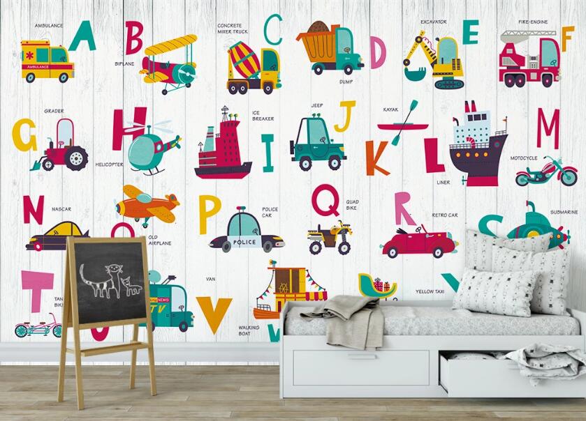 3D Mini Vehicle 1038 Wall Murals