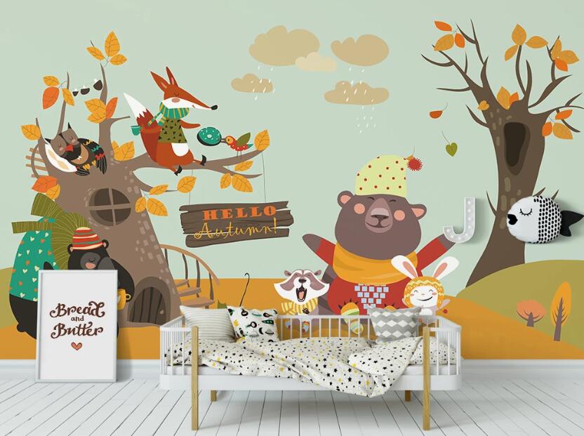 3D Hello Autumn 1029 Wall Murals