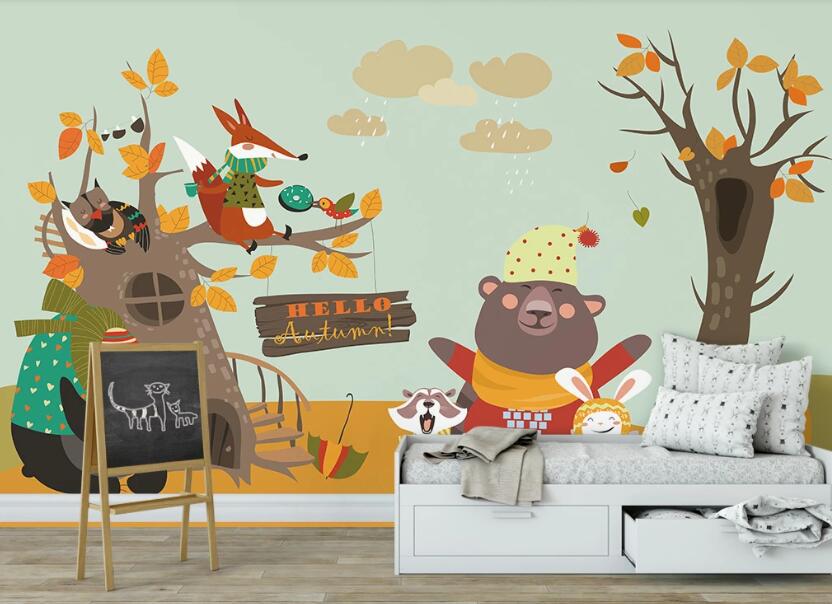 3D Hello Autumn 1029 Wall Murals